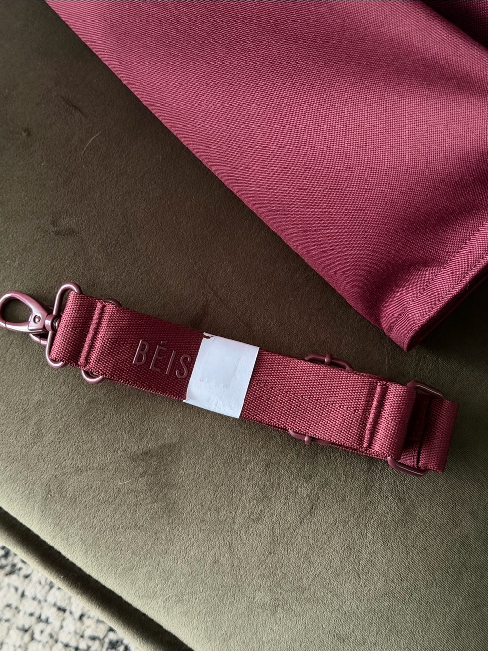 Beis Burgundy Book Tote - Picture 2 of 6